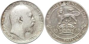 R3204 United Kingdom Shilling Edward VII 1910 Silver -> Make Offer