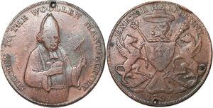 R3220 Rare United Kingdom Half Penny Bishop Blaize Samuel Kingdon 1792 ->M Offer