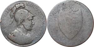 R3223 United Kingdom South Hampton Half Penny Sir Bevois 1791  -> Make Offer