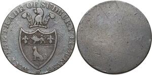 R3225 United Kingdom Sudbury Half Penny Goldsmith & Sons 1793 -> Make Offer