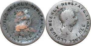 R3230 United Kingdom 3 Pence Lloyd's Weekly Newspaper Cartwheel Penny  ->M Offer