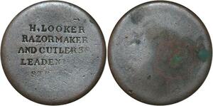 R3236 United Kingdom Oxford Half Penny Robinson Culter Razor Maker Countermarked