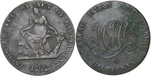 R3250 Ireland Half Penny Mine Company 1792  -> Make Offer