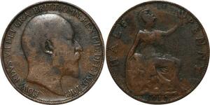 R3259 United Kingdom 1/2 Penny Edward VII 1910 -> Make Offer