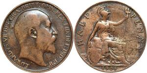 R3263 United Kingdom 1/2 Penny Edward VII 1908 -> Make Offer