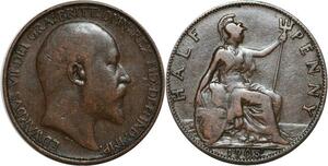 R3269 United Kingdom 1/2 Penny Edward VII 1905 -> Make Offer