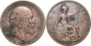 R3279 United Kingdom Penny Edward VII 1910 -> Make Offer