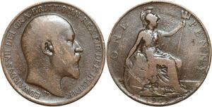 R3282 United Kingdom Penny Edward VII 1909 -> Make Offer