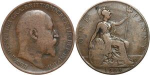 R3283 United Kingdom Penny Edward VII 1909 -> Make Offer