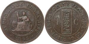 R3287 Indochina 1 Cent Liberty 1893 A Paris -> Make Offer