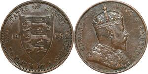 R3293 Jersey 1/12 Shilling Edward VII 1909 -> Make Offer