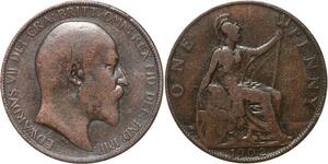 R3298 United Kingdom Penny Edward VII 1902 -> Make Offer