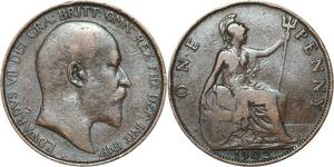 R3299 United Kingdom Penny Edward VII 1902 -> Make Offer