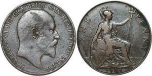 R3308 United Kingdom Penny Edward VII 1905 -> Make Offer