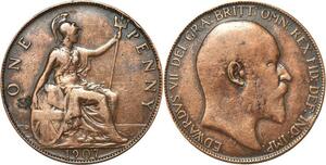 R3314 United Kingdom Penny Edward VII 1907 -> Make Offer