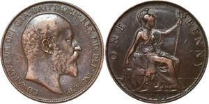 R3315 United Kingdom Penny Edward VII 1907 -> Make Offer