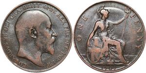 R3317 United Kingdom Penny Edward VII 1907 -> Make Offer