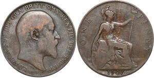 R3318 United Kingdom Penny Edward VII 1906 -> Make Offer