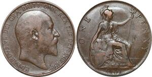 R3320 United Kingdom Penny Edward VII 1907 -> Make Offer