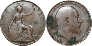 R3324 United Kingdom Penny Edward VII 1907 -> Make Offer