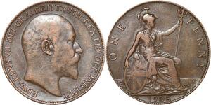 R3325 United Kingdom Penny Edward VII 1908 -> Make Offer