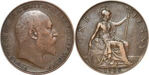 R3330 United Kingdom Penny Edward VII 1908 -> Make Offer
