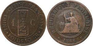 R3343 French Indochina 1 Cent Liberty 1888 A Paris -> Make Offer