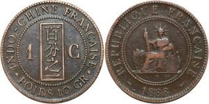 R3345 French Indochina 1 Cent Liberty 1888 A Paris -> Make Offer
