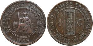 R3360 French Indochina 1 Cent Liberty 1888 A Paris -> Make Offer