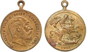 R3424 Token United Kingdom Gold Sovereign Edward VII 1902 -> Make Offer