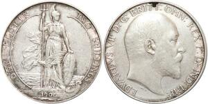 R3432 United Kingdom 2 Shillings Edward VII 1906 Silver -> Make Offer