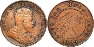 R3438 Hong Kong One Cent Edward VII 1904 H Heaton -> Make Offer