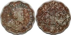 R3449 British India 1 Anna Edward VII 1907 -> Make Offer