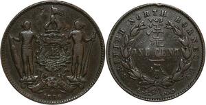 R3451 Malaysia British North Borneo One Cent 1886 H Heaton -> Make Offer