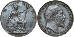 R3465 United Kingdom Farthing Edward VII 1910 -> Make Offer