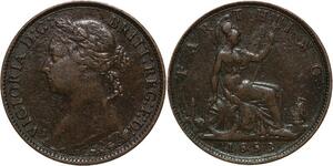 R3503 United Kingdom Farthing Victoria 1883 -> Make Offer