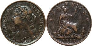 R3507 United Kingdom Farthing Victoria 1886 -> Make Offer