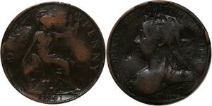 R3512 United Kingdom One Penny Victoria 1901 -> Make Offer