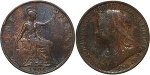 R3513 United Kingdom One Penny Victoria 1901 -> Make Offer