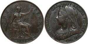 R3514 United Kingdom One Penny Victoria 1901 -> Make Offer