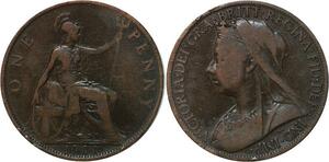 R3516 United Kingdom One Penny Victoria 1901 -> Make Offer