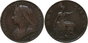 R3521 United Kingdom One Penny Victoria 1900 -> Make Offer