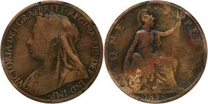 R3526 United Kingdom One Penny Victoria 1898 -> Make Offer