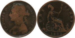 R3532 United Kingdom One Penny Victoria 1893 -> Make Offer