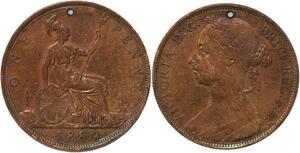 R3533 United Kingdom One Penny Victoria 1889 -> Make Offer