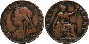 R3549 United Kingdom 1/2 Penny Victoria 1901 -> Make Offer