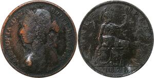 R3559 United Kingdom 1/2 Penny Victoria 1877 -> Make Offer