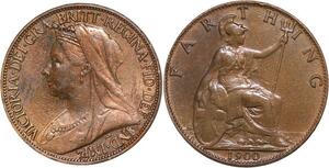 R3583 United Kingdom Farthing Victoria 1900 AU -> Make Offer