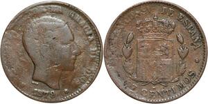 R3859 Spain Faux Epoque 10 Centimos Alfonso XII 1879 OM -> Make Offer