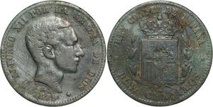 R3868 Spain 10 Centimos Alfonso XII 1879 OM -> Make Offer